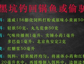 以黑坑偷驴用玉米钓鱼的技巧（智擒巨物）